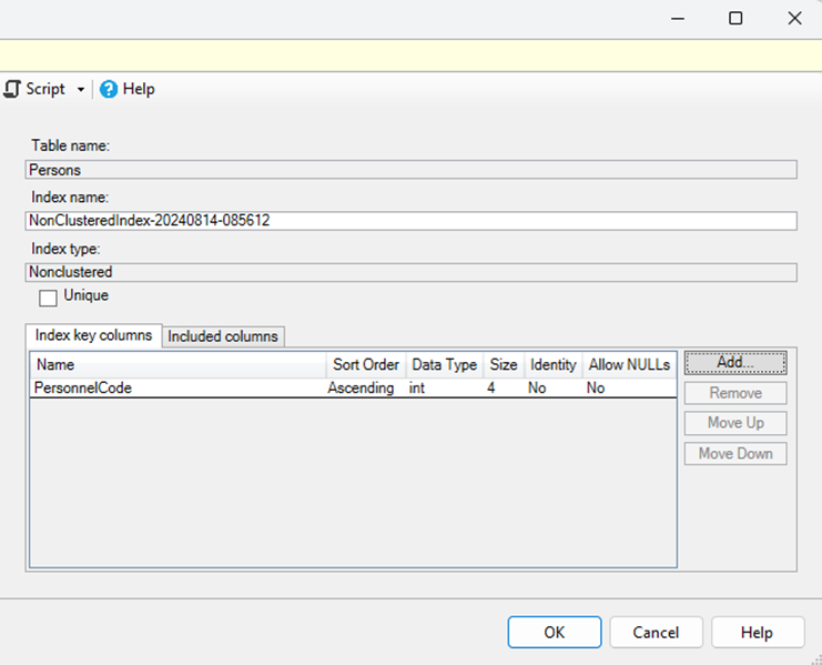 ایندکس گذاری (Index) روی جداول در Sql Server