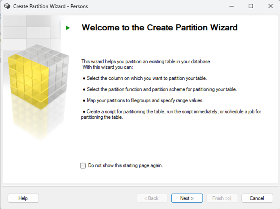 پارتیشن بندی (Partition) در Sql Server