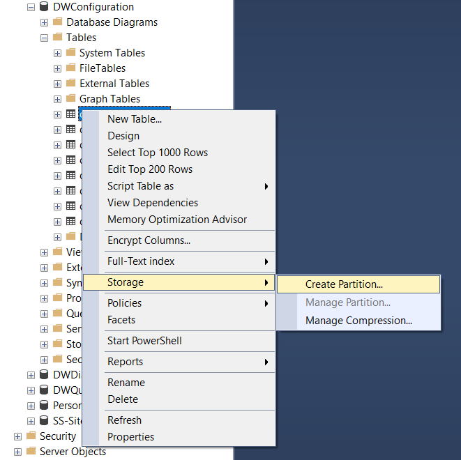 پارتیشن بندی (Partition) در Sql Server